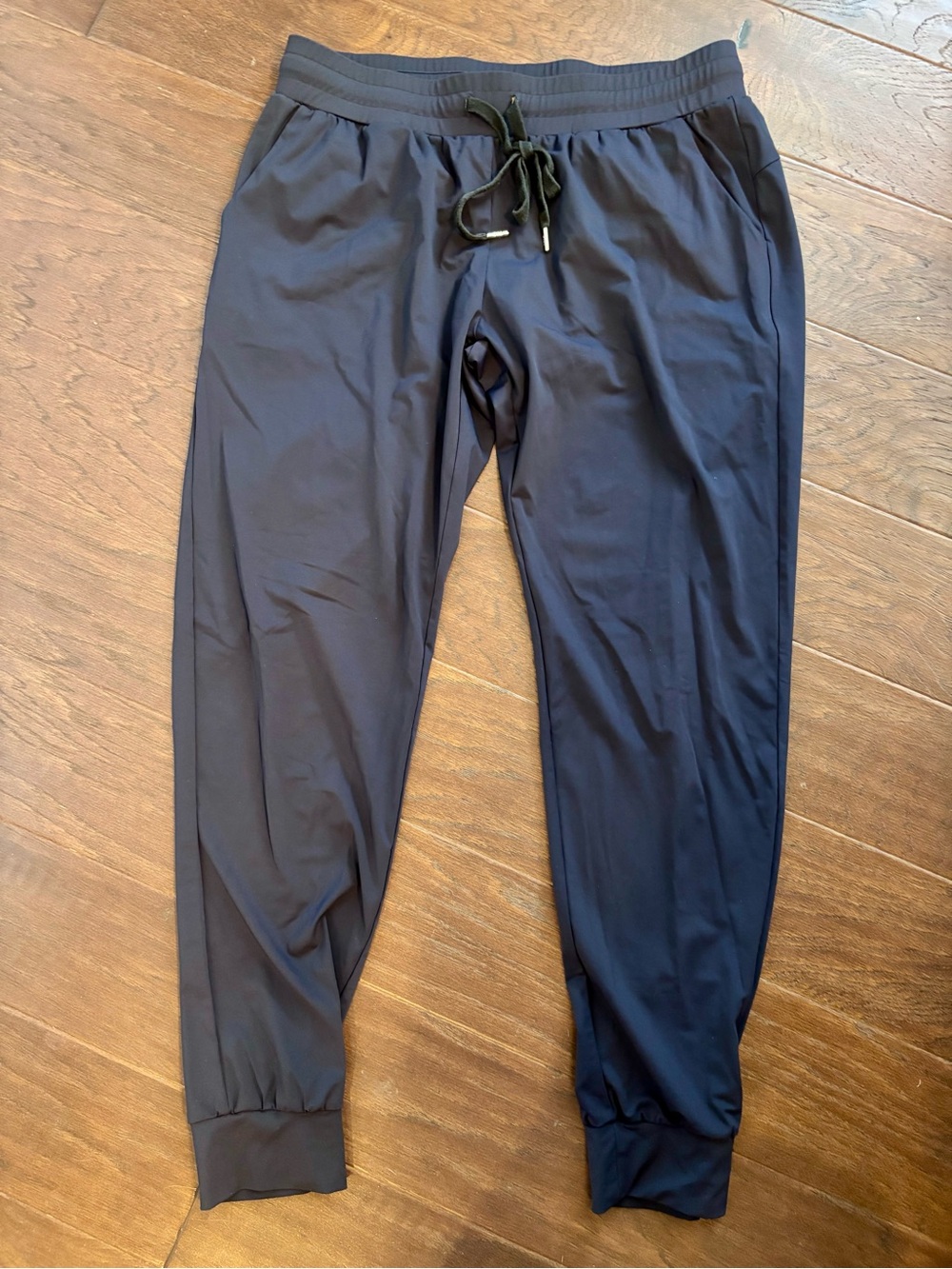 ZYIA Navy Elastic & Drawstring Navy Jogger Pants